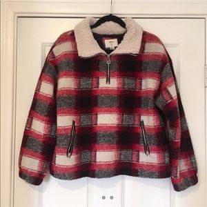 red forever 21 plaid jacket!!!